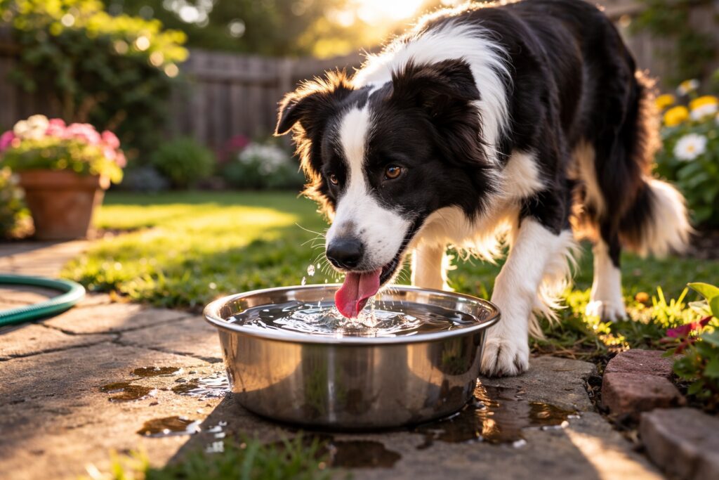dogdrinking